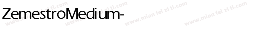 Zemestro Medium字体转换